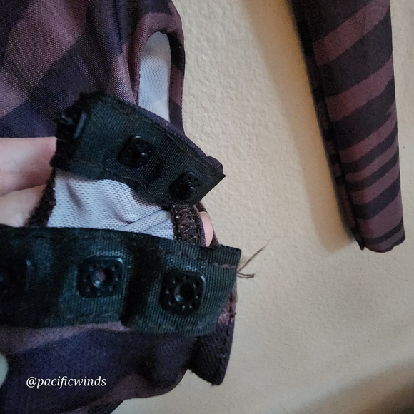 PRETTY LITTLE THING SHEER MESH BROWN PRINTED MIDAXI & BODYSUIT SIZE 0 c - Picture 8 of 10